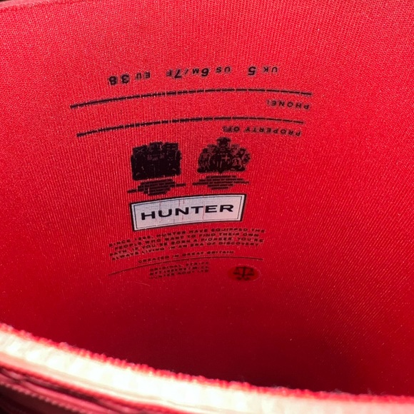 RARE COLOR Women’s HUNTER Original Tall Matte Boots with racer stripe on back💗 - Picture 9 of 12